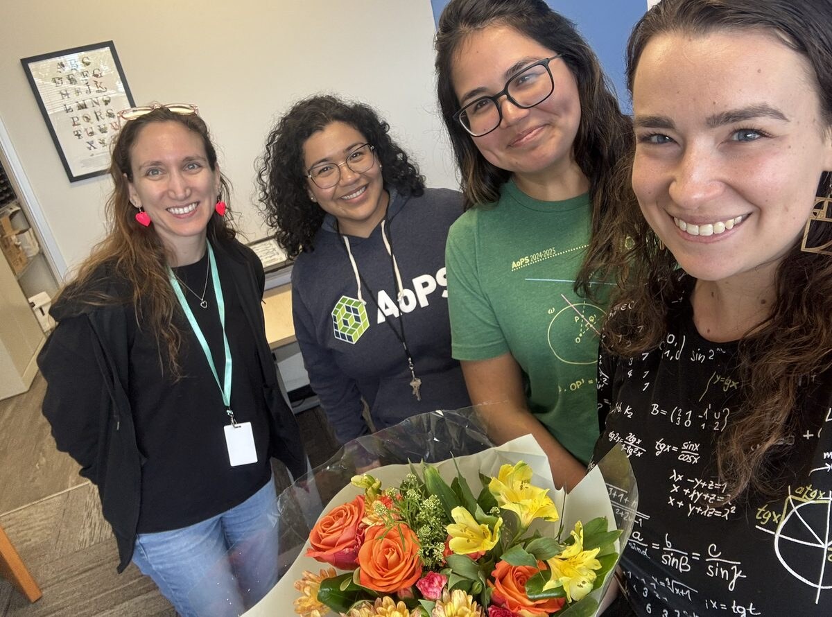 Ellen with colleagues at AoPS Academy in Irvine, CA