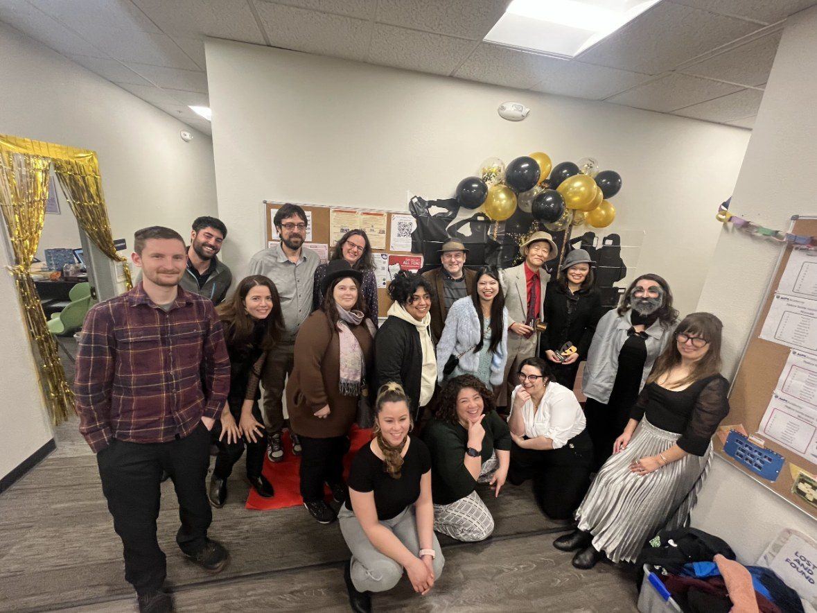 Ellen with colleagues at Art of Problem Solving