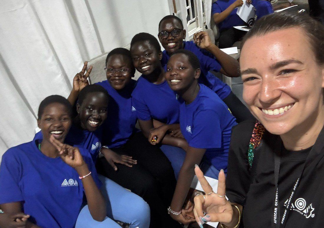 Some of the girls selected as Uganda’s top 20 young mathematicians through the Uganda National Mathematics Contest attending Olympiad training camp